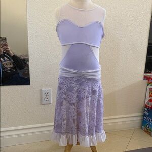 Lavender Lace Women Skirt